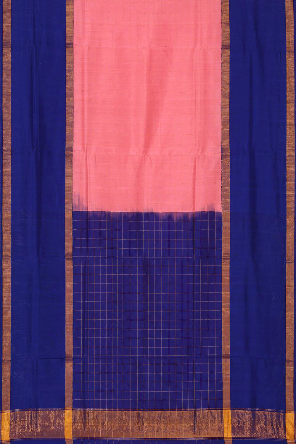 Image of Uppada Silk Peach Pink Colour Saree